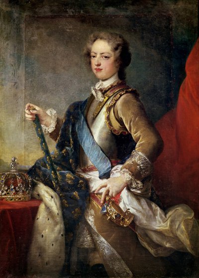 XV. Lajos (1710-74) 15 évesen, 1725 után alkotó: Jean Baptiste van Loo
